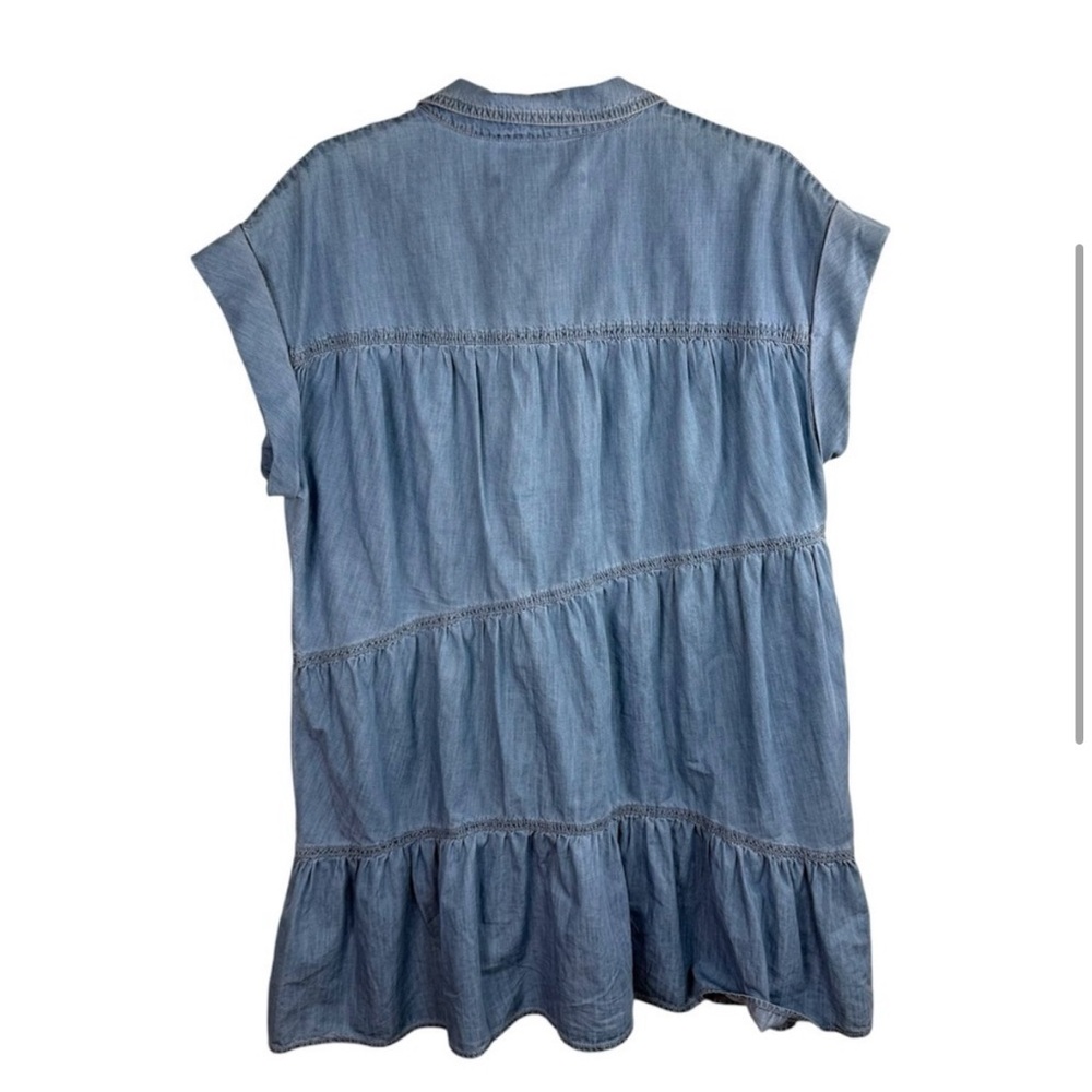 Veronica Beard Denim Button Down Harrow Dress - image 3